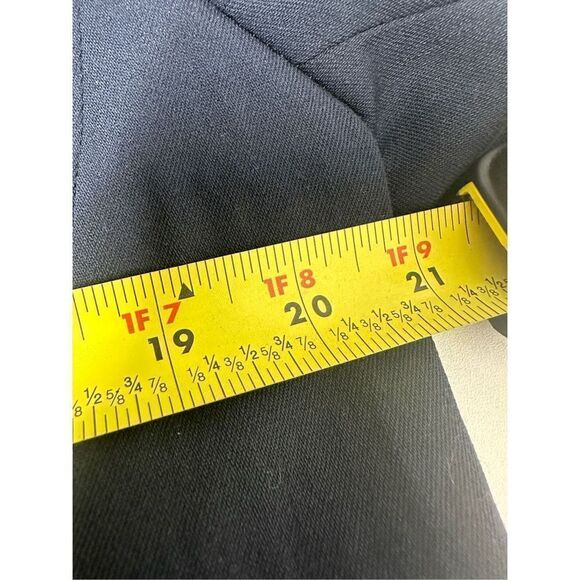 Vintage New Wool Women’s Blazer Navy Blue Embroidered Application Shells Sz M - Picture 8 of 13